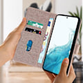 Miniatyrbild 3 av 5: Housse - AVIZAR - Samsung Galaxy S22 - Portföljfack - Rosa - Matt - Unisex rosa guld