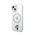 Pikkukuva 2 / 6: iPhone 15 Kuori Karl ja Choupette Printti MagSafe Yhteensopiva Karl Lagerfeld Läpinäkyvä Vit