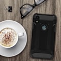 Miniatyrbild 3 av 4: iPhone XR-fodral - Defender II - Stötsäker - Svart - Skydd 1,80m - Anti-repor och damm Svart