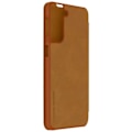 Pikkukuva 2 / 4: Galaxy S21 Plus Folio Case -korttikotelo aitoa nahkaa Qin Nillkin Ruskea Ruskea kastanj