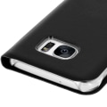 Miniatyrbillede 4 af 4: Foliotaske til Galaxy S7 Edge fuld beskyttelse - Sort Svart