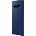 Miniatyrbillede 2 af 5: Samsung S10 læder taske - Navy marinblå