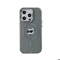 Miniatyrbillede 1 af 6: Coque MagSafe til iPhone 15 Pro Max IML med Choupette Karl Lagerfeld mønster, sort Svart