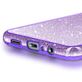 Miniatyrbild 3 av 5: Glittrande Stötbeständig Mobilskal för Samsung Galaxy A06 Lila Lila