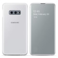 Pikkukuva 1 / 4: Galaxy S10e Case Clear View Tactile Cover läpikuultava läppä Alkuperäinen valkoinen