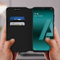 Miniatyrbillede 3 af 4: Cover til Samsung Galaxy A50 - AVIZAR - Folio Wallet Case - Eco-læder - Sort - Standfunktion Svart