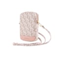 Miniatyrbild 1 av 5: Mobilväska - Guess - Zip GCube Bottom Stripe - Rosa - Ekologiskt läder - Justerbar rem Rosa