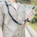 Miniatyrbillede 6 af 6: Nylon Vævet Justerbar Halsrem til Telefon Rhinoshield Sort sort