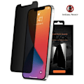 Miniatyrbild 3 av 4: Skärmskydd för iPhone 13 Mini Privacy i premium härdat glas 2.5D Eiger Transparent Black Transparent