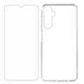 Miniatyrbillede 2 af 6: Etui til Samsung Galaxy A05s - 4SMARTS - Stiv - 9H hærdet glas - Gennemsigtig Transparent