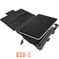 Miniatyrbillede 6 af 6: Azerty Tastatur Etui til iPad 11 2025 og 10 2022 Touchpad stm goods Sort