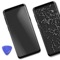 Miniatyrbillede 3 af 4: Komplet enhed til Samsung Galaxy S8 - AVIZAR - AMOLED-skærm og sort berøringsglas - 5,5 tommer - Android Svart