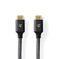 Miniatyrbillede 3 af 4: HDMI Kabel - Fabritallic Nedis - 8K 60Hz - Skærmet - Forgyldte stik - Sort