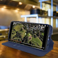 Miniatyrbild 4 av 4: Skal - AVIZAR - Samsung Galaxy A21s - Eco-läder - Nattblå - Stödfunktion Midnattsblå