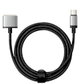 Miniatyrbillede 1 af 5: USB C til MagSafe 3-kabel til MacBook Pro og Air Nylon 2m 140W Sort og sølv