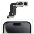 Miniatyrbillede 3 af 4: Frontkamera - RELIFE - iPhone 15 Pro - Selfie-sensor 12MP - Sort Svart