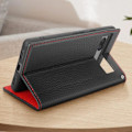 Miniatyrbillede 4 af 6: Google Pixel 7a ægte lædercover med Wallet Flip og Stand - Sort Svart