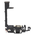 Miniatyrbillede 3 af 4: Lightning Opladerconnector - AVIZAR - iPhone 11 Pro - Sort - Inkluderer Mikrofon - Reparerer Opladningsproblemer Svart