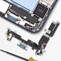 Pikkukuva 4 / 4: Lightning-latausliitin Apple iPhone 14 Plus Relife Midnight Blue -puhelimelle Blå