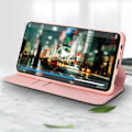 Miniatyrbillede 4 af 4: Housse - Oppo - A3 - Øko-læder - Kortlomme - Støttefunktion - Rosa Rosa
