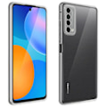 Miniatyrbillede 1 af 4: Huawei P smart 2021 blødt etui og 9H hårdhed hærdet glasfilm sort Svart
