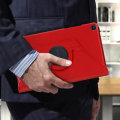 Miniatyrbillede 2 af 4: Galaxy Tab A 8.0 2019 etui - AVIZAR - Fuld beskyttelse - 360° roterende stativ - Rød - Hård skal Röd