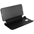 Miniatyrbillede 4 af 4: Etui - AVIZAR - Galaxy J3 2017 - Folio Cover - Gennemsigtig - Spejleffekt - Sort Svart