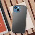 Miniatyrbild 4 av 5: Telefonfodral - AVIZAR - iPhone 13 Mini - Mjuk - Stötskydd - Elegant finish Svart