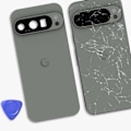 Pikkukuva 4 / 4: Takakansi Google Pixel 9 Pro alkuperäinen huoltopakkaus Google vihreä Grön