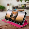 Miniatyrbillede 3 af 4: AVIZAR Taske til Huawei P smart 2020 - Displayvindue - Kortholder - Pink Rosa