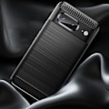 Miniatyrbillede 3 af 5: Smartphone cover - Classic Carb - Google Pixel 8 - Stødabsorberende - Carbon-effekt design - Stiv Svart