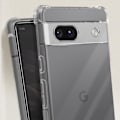Miniatyrbillede 4 af 6: AVIZAR Cover til Google Pixel 7a - Stødsikker forstærkede hjørner + 9H gennemsigtigt hærdet glas Transparent