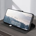 Miniatyrbild 3 av 6: Fodral till Samsung Galaxy S24 - AKASHI - Flip Wallet Video Support - Svart Svart