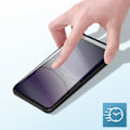 Miniatyrbild 5 av 5: Härdat glas för Oppo A5 Pro Scratch-skyddat Vinklat Svart