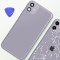 Miniatyrbillede 4 af 4: iPhone 11 chassis - AVIZAR - Udskiftning bagrude - Lavendel farve Lila