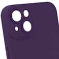 Pikkukuva 2 / 6: Suojakuori iPhone 14:lle - AVIZAR - Matta silikoni - Kameran suojaus - Tumman violetti Lila