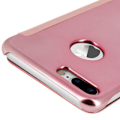Pikkukuva 4 / 4: Pink Mirror Folio Suojakuori iPhone 7 Plus / iPhone 8 Plus Läpinäkyvä läppä Rosa