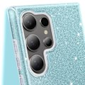 Miniatyrbild 4 av 5: Coque Paillette för Samsung Galaxy S24 Ultra Silikon Ultra tunn Blå Blå