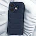 Pikkukuva 3 / 5: Xiaomi Redmi 13 Iskunkestävä Kuoret Silikoninen 3D Teksturoitu Tummansininen Blå