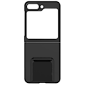 Pikkukuva 1 / 5: AVIZAR kova kotelo Samsung Galaxy Z Flip 5 -puhelimelle - Classic Stand Black - Taitettava ja säädettävä jalusta Svart