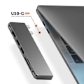 Miniatyrbild 3 av 6: Hub Macbook Satechi Pro Hub Slim Grå, USB USB-C HDMI 4K Kortläsare