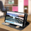 Pikkukuva 3 / 4: Housse - AVIZAR - Asus Zenfone Max M1 ZB555KL - Musta Silikoni - Kaksoisikkuna - Integroitu Tuki Svart