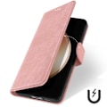 Miniatyrbillede 4 af 5: Etui til Samsung Galaxy S24 FE Håndledsrem Flip Wallet Stand Champagne Pink Rosa