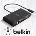 Miniatyrbillede 4 af 5: Belkin USB-C til 4K HDMI, VGA, Ethernet, USB 3.0 og USB-C Power Delivery Hub