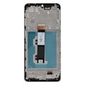 Miniatyrbillede 4 af 4: Original Motorola E22 / E22i LCD-skærm + berøringsglas (med ramme) Motorola lysegrå Grå