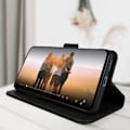 Miniatyrbillede 4 af 5: Oppo Reno 6 5G Case Flip Wallet Funktion Video Support Sort Svart