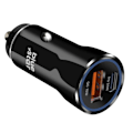 Miniatyrbillede 1 af 4: Tændstikdåse - BLUESTAR - USB-C 25W + USB 18W - Kompakt design - USB-C kabel inkluderet Svart