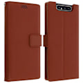 Pikkukuva 1 / 4: Kansi Samsung Galaxy A80 Folio Case Soft Touch Support Video Brown kastanj