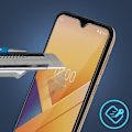 Miniatyrbild 3 av 4: Skärmskydd - AVIZAR - Wiko Y81 - Härdat glas - Ultrafint - Anti-fingeravtryck Vit