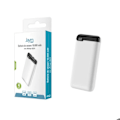 Miniatyrbild 3 av 3: Nödbatteri 10000 mAh 2 USB-A / 1 USB-C med Digital Skärm Jaym Vit Vit